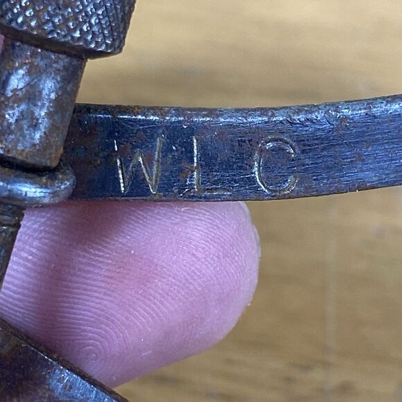 Vintage WLC 6-inch Flat Leg Outside Spring Caliper Machinist Tool READ - Picture 4 of 8